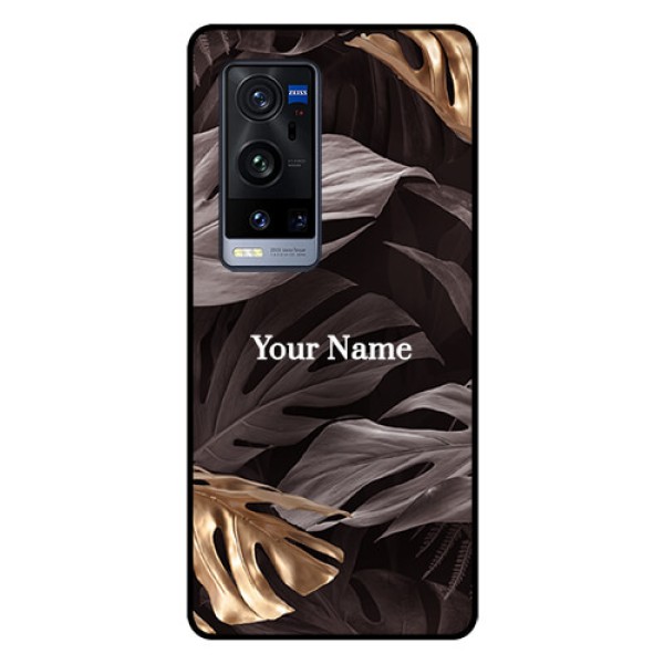 Vivo X60 Pro Plus 5G Personalised Glass Phone Case - Wild Leaves digital paint Design Vivo X60 Pro Plus 5G Personalised Glass Phone Case - Wild Leaves digital paint Design