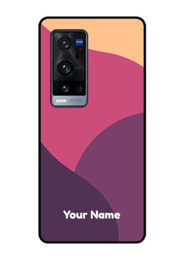 Vivo X60 Pro Plus 5G Custom Glass Phone Case - Mixed Multi-colour abstract art Design