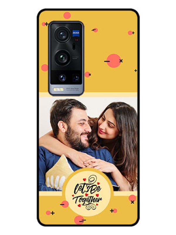 Custom Vivo X60 Pro Plus 5G Photo Printing on Glass Case - Lets be Together Design