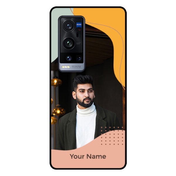 Vivo X60 Pro Plus 5G Personalized Glass Phone Case - Tri-coloured overlay design Vivo X60 Pro Plus 5G Personalized Glass Phone Case - Tri-coloured overlay design