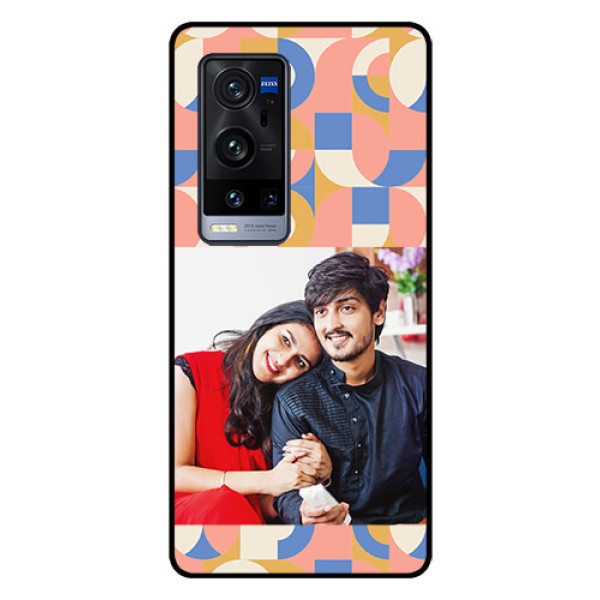 Vivo X60 Pro Plus 5G Photo Printing on Glass Case - Semi-circle Maze Pattern Design Vivo X60 Pro Plus 5G Photo Printing on Glass Case - Semi-circle Maze Pattern Design