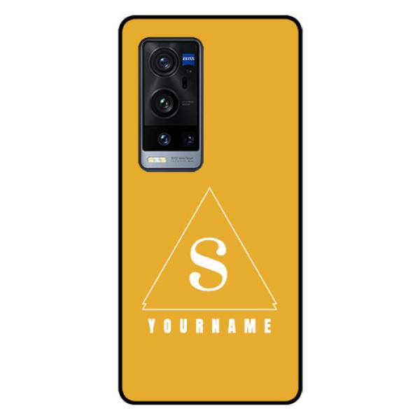 Vivo X60 Pro Plus 5G Personalized Glass Phone Case - simple triangle Design