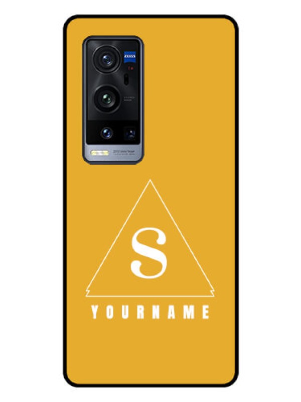 Custom Vivo X60 Pro Plus 5G Personalized Glass Phone Case - simple triangle Design