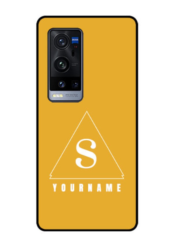 Vivo X60 Pro Plus 5G Personalized Glass Phone Case - simple triangle Design