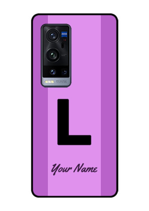 Vivo X60 Pro Plus 5G Custom Glass Phone Case - Tricolor custom text Design