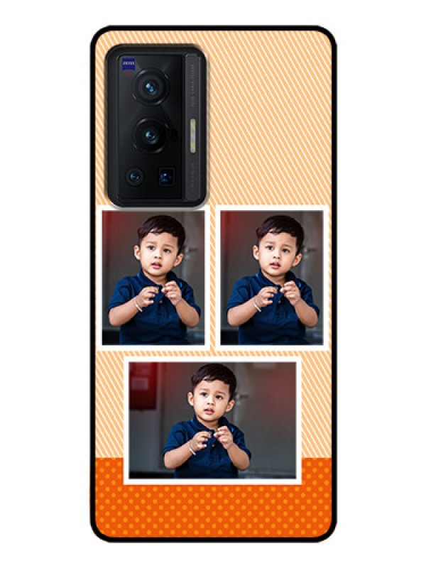 Custom Vivo X70 Pro 5G Photo Printing on Glass Case - Bulk Photos Upload Design