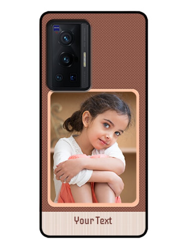 Custom Vivo X70 Pro 5G Custom Glass Phone Case - Simple Pic Upload Design