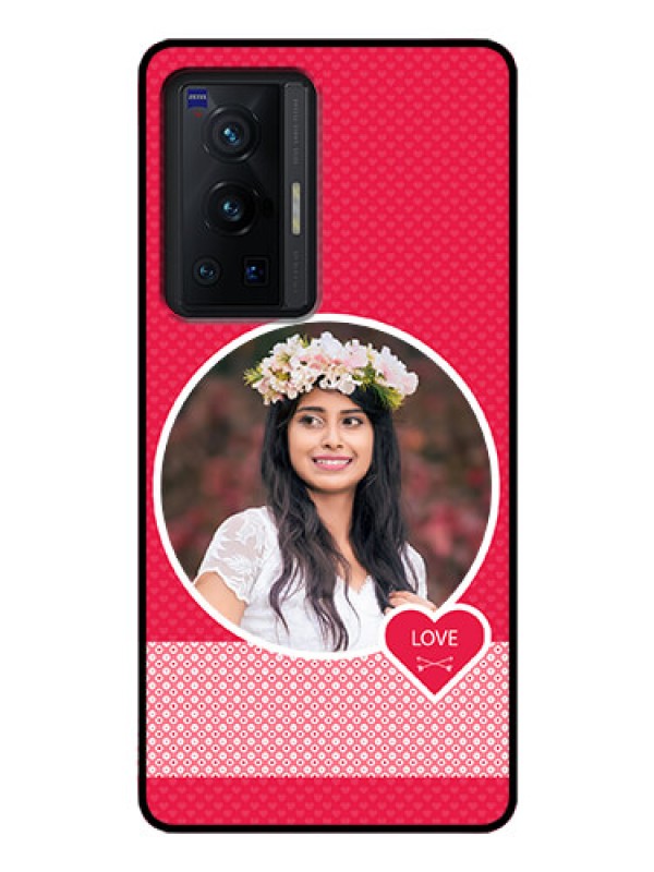 Custom Vivo X70 Pro 5G Personalised Glass Phone Case - Pink Pattern Design