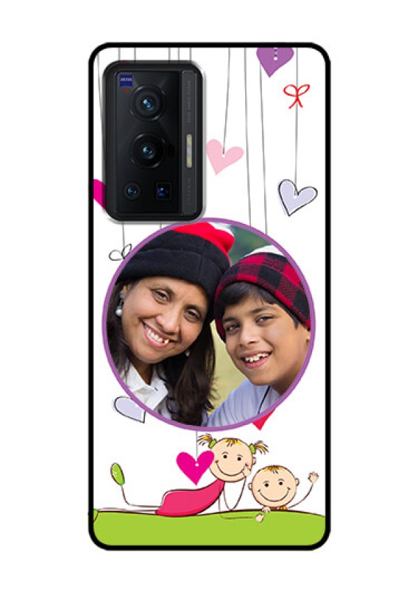Vivo X70 Pro 5G Photo Printing on Glass Case - Cute Kids Phone Case Design