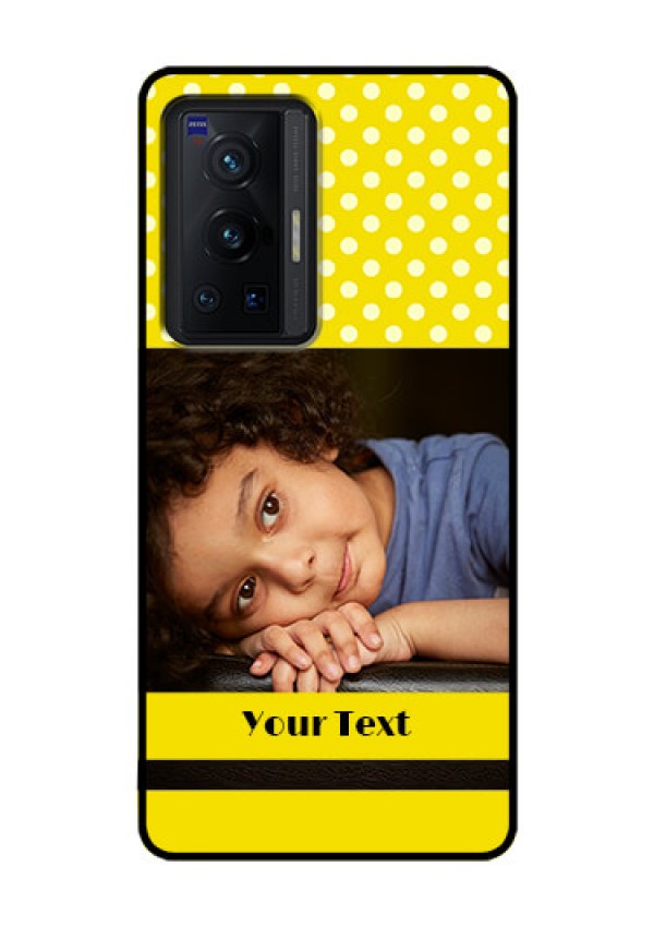 Vivo X70 Pro 5G Custom Glass Phone Case - Bright Yellow Case Design