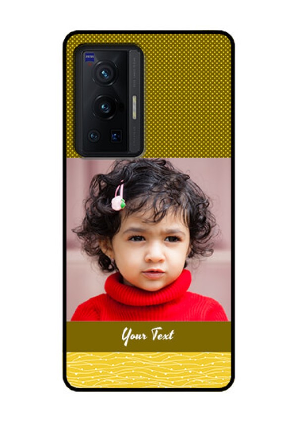Vivo X70 Pro 5G Custom Glass Phone Case - Simple Green Color Design