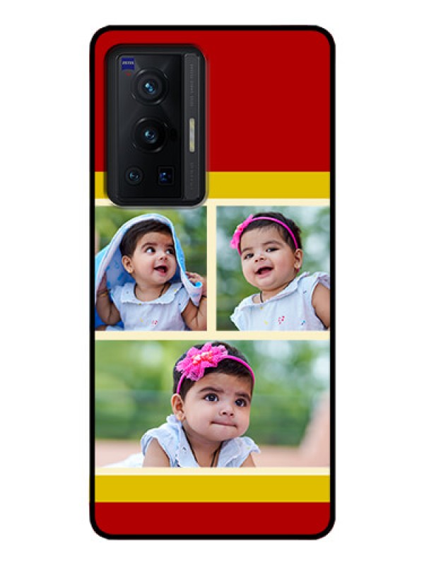 Custom Vivo X70 Pro 5G Custom Glass Mobile Case - Multiple Pic Upload Design