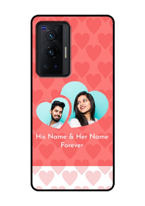Vivo X70 Pro 5G Personalized Glass Phone Case - Couple Pic Upload Design
