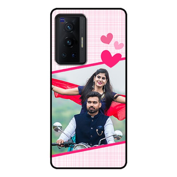 Vivo X70 Pro 5G Custom Glass Phone Case - Love Shape Heart Design