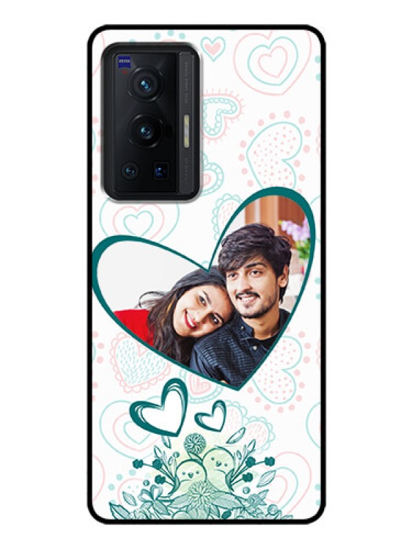 Custom Vivo X70 Pro 5G Photo Printing on Glass Case - Premium Couple Design