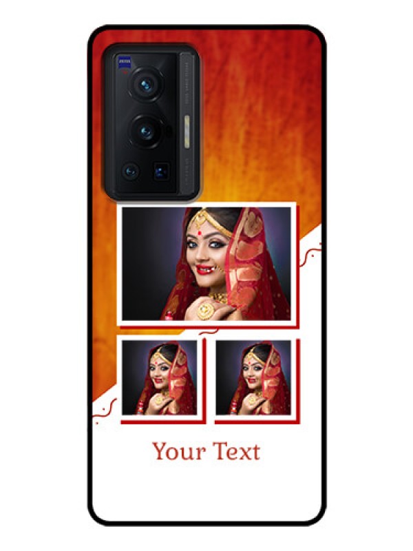 Custom Vivo X70 Pro 5G Custom Glass Phone Case - Wedding Memories Design