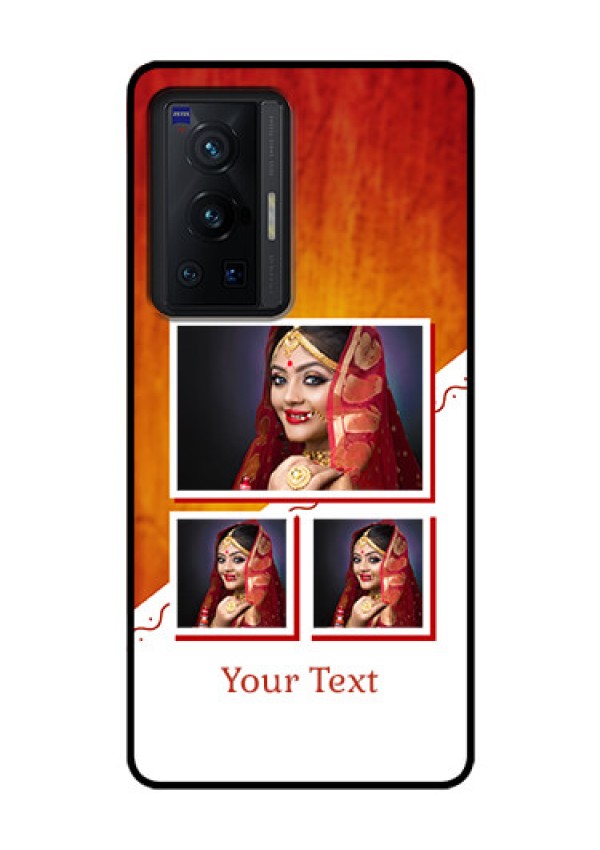 Vivo X70 Pro 5G Custom Glass Phone Case - Wedding Memories Design