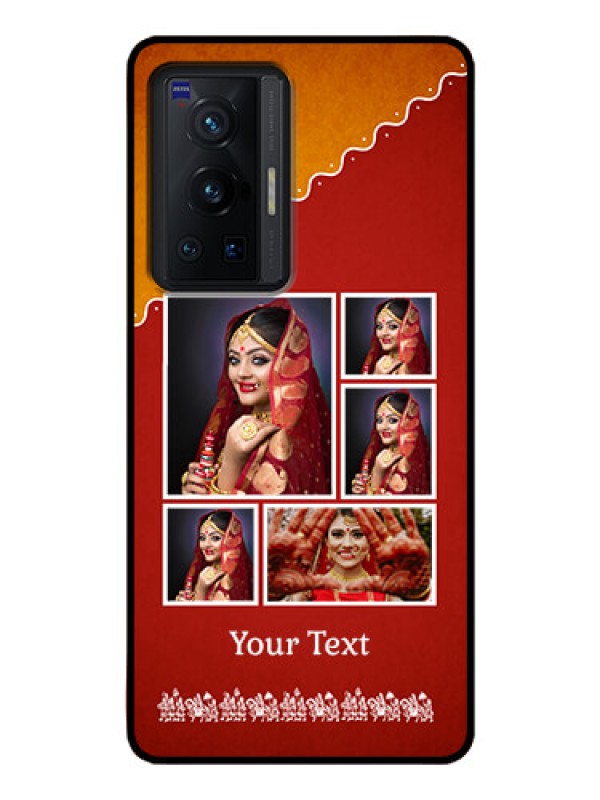 Custom Vivo X70 Pro 5G Personalized Glass Phone Case - Wedding Pic Upload Design