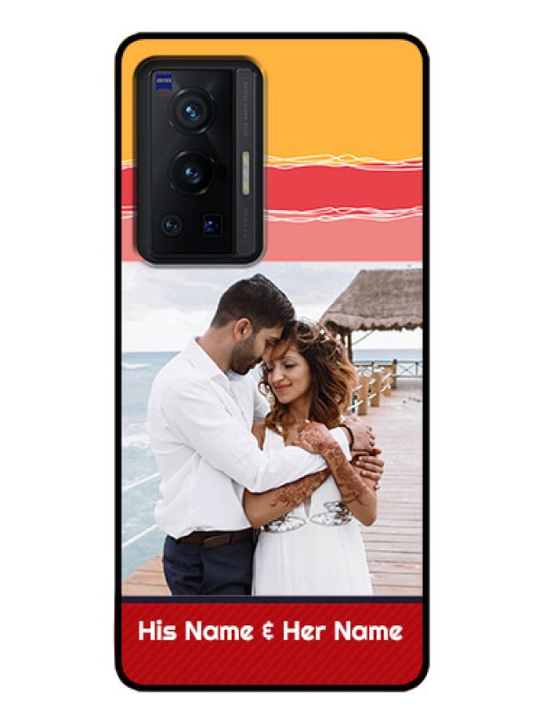 Custom Vivo X70 Pro 5G Custom Glass Mobile Case - Colorful Case Design