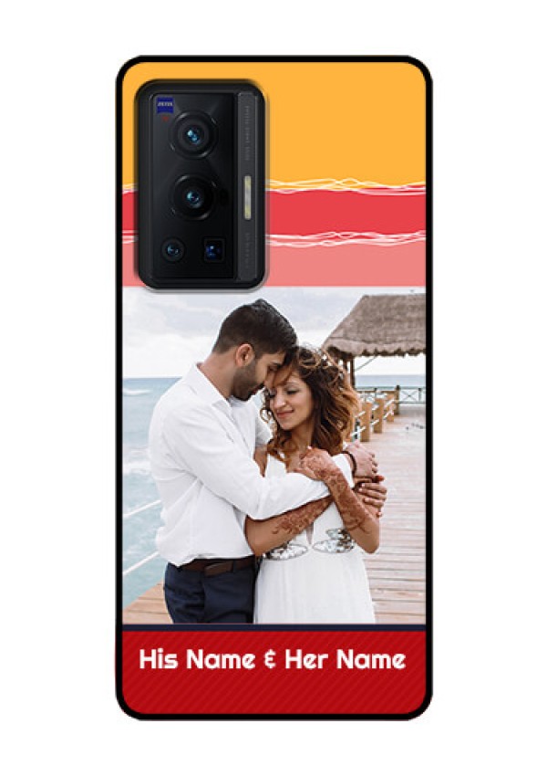 Vivo X70 Pro 5G Custom Glass Mobile Case - Colorful Case Design