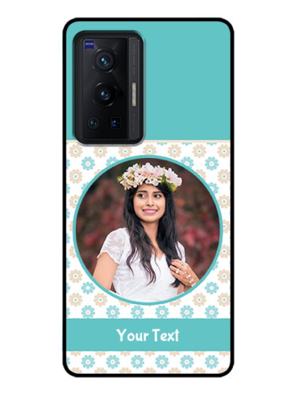 Custom Vivo X70 Pro 5G Custom Glass Mobile Case - Beautiful Flowers Design