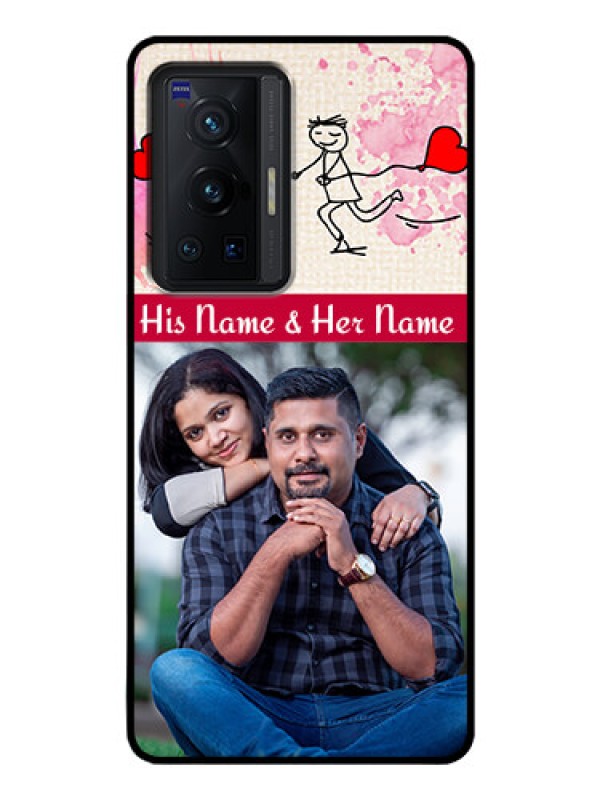 Custom Vivo X70 Pro 5G Photo Printing on Glass Case - You and Me Case Design