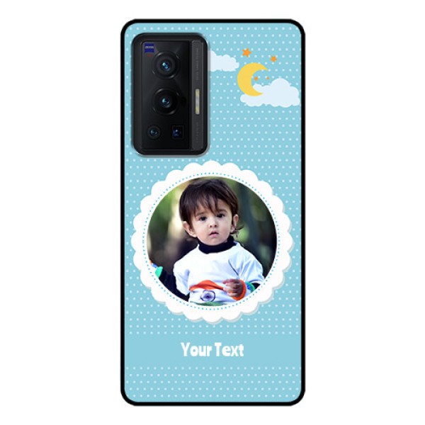 Vivo X70 Pro 5G Personalised Glass Phone Case - Violet Pattern Design
