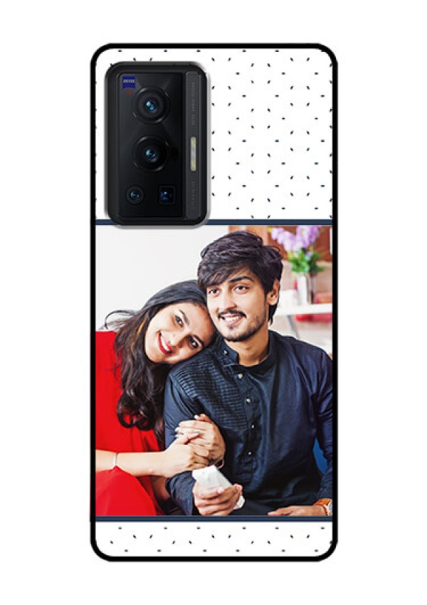 Vivo X70 Pro 5G Personalized Glass Phone Case - Premium Dot Design