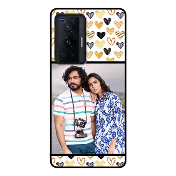 Vivo X70 Pro 5G Photo Printing on Glass Case - Love Symbol Design