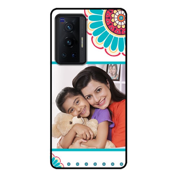 Vivo X70 Pro 5G Custom Glass Phone Case - Flower Design