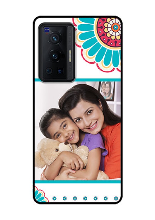 Vivo X70 Pro 5G Custom Glass Phone Case - Flower Design