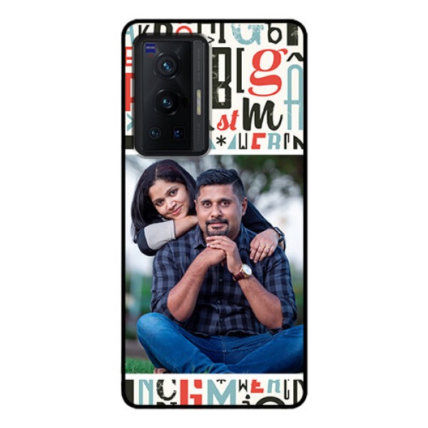 Vivo X70 Pro 5G Personalized Glass Phone Case - Alphabet Design