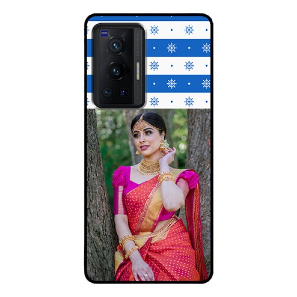 Vivo X70 Pro 5G Photo Printing on Glass Case - Snow Pattern Design