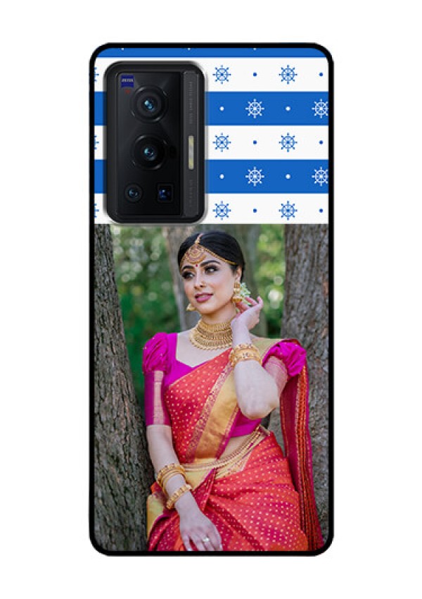 Vivo X70 Pro 5G Photo Printing on Glass Case - Snow Pattern Design
