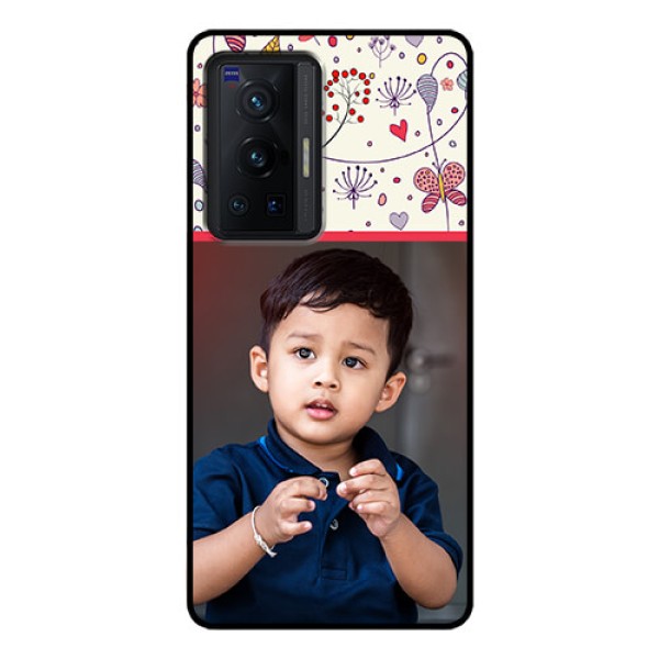 Vivo X70 Pro 5G Custom Glass Mobile Case - Premium Floral Design