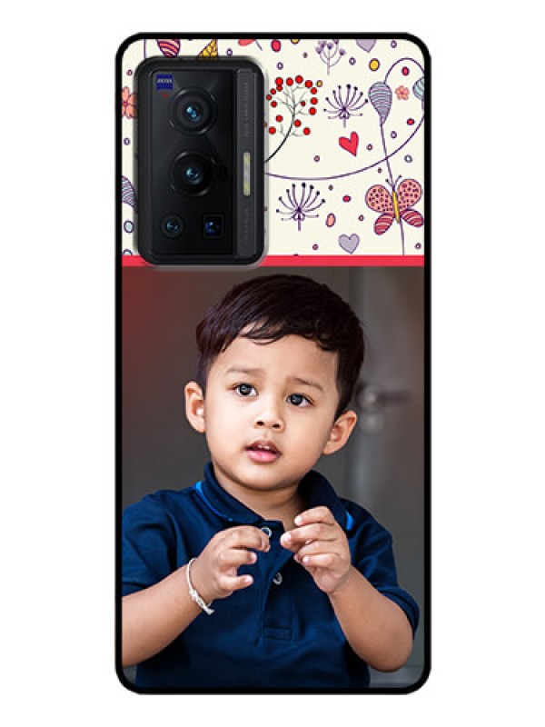 Custom Vivo X70 Pro 5G Custom Glass Mobile Case - Premium Floral Design