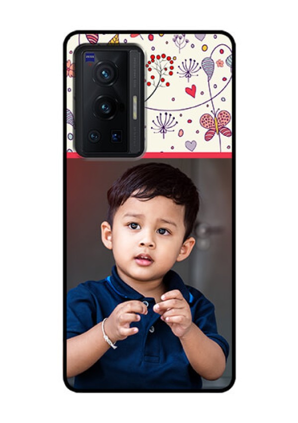 Vivo X70 Pro 5G Custom Glass Mobile Case - Premium Floral Design