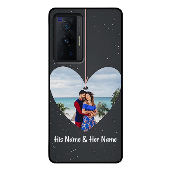 Vivo X70 Pro 5G Custom Glass Phone Case - Hanging Heart Design