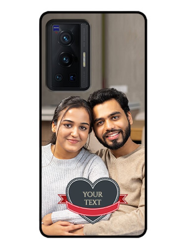 Custom Vivo X70 Pro 5G Custom Glass Phone Case - Just Married Couple Design