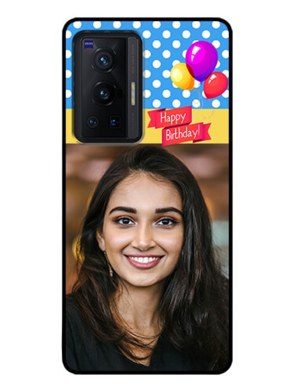 Custom Vivo X70 Pro 5G Custom Glass Mobile Case - Happy Birthday Design