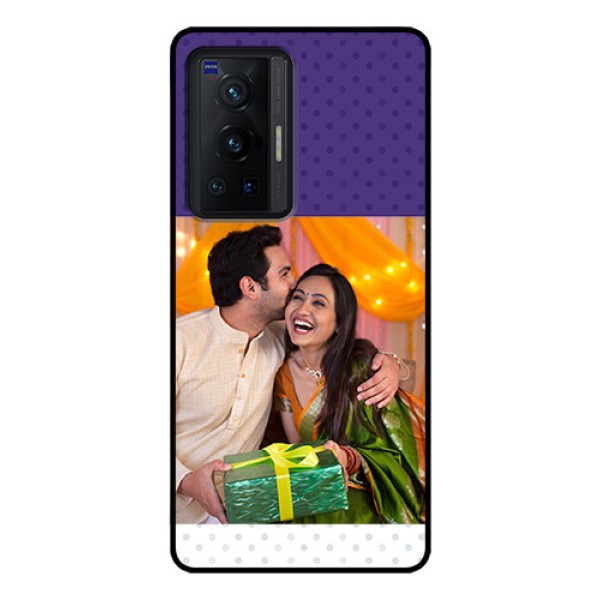 Vivo X70 Pro 5G Personalized Glass Phone Case - Violet Pattern Design Vivo X70 Pro 5G Personalized Glass Phone Case - Violet Pattern Design