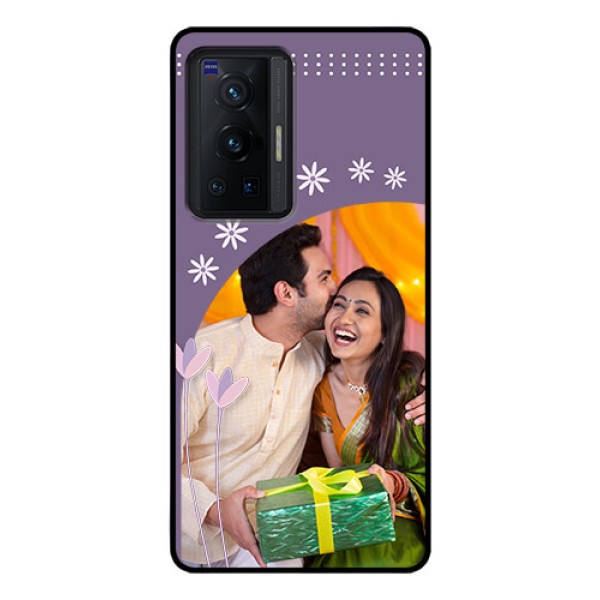 Vivo X70 Pro 5G Custom Glass Mobile Case - Lavender flowers design