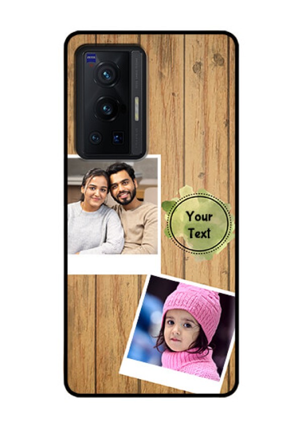 Vivo X70 Pro 5G Custom Glass Phone Case - Wooden Texture Design