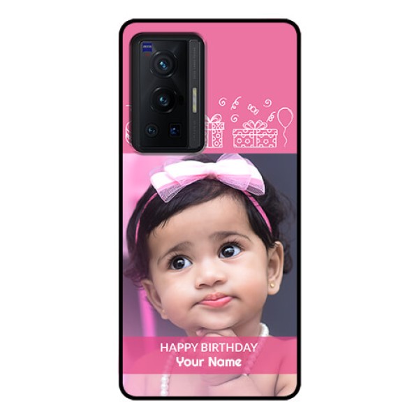 Vivo X70 Pro 5G Photo Printing on Glass Case - with Birthday Line Art Design Vivo X70 Pro 5G Photo Printing on Glass Case - with Birthday Line Art Design