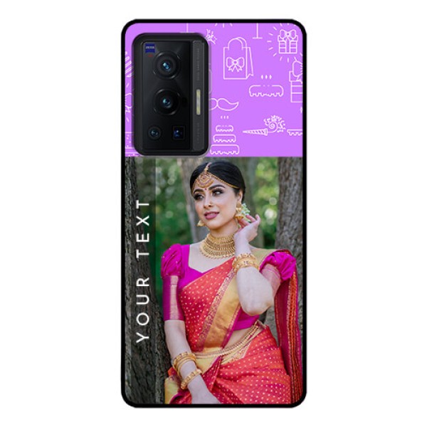 Vivo X70 Pro 5G Custom Glass Mobile Case - Birthday Icons Design