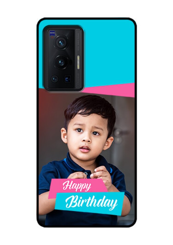 Vivo X70 Pro 5G Personalized Glass Phone Case - Image Holder with 2 Color Design
