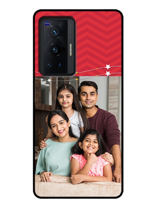 Custom Vivo X70 Pro 5G Personalized Glass Phone Case - Happy Family Design