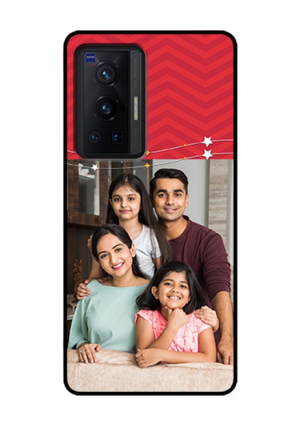 Vivo X70 Pro 5G Personalized Glass Phone Case - Happy Family Design