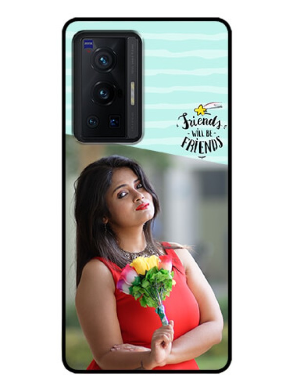 Custom Vivo X70 Pro 5G Custom Glass Phone Case - Friends Picture Icon Design