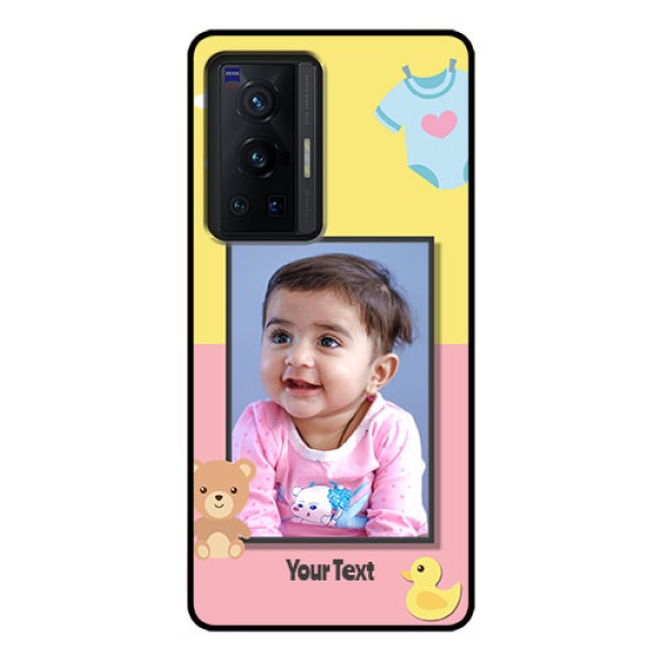 Vivo X70 Pro 5G Photo Printing on Glass Case - Kids 2 Color Design